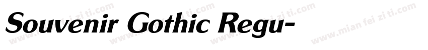 Souvenir Gothic Regu字体转换